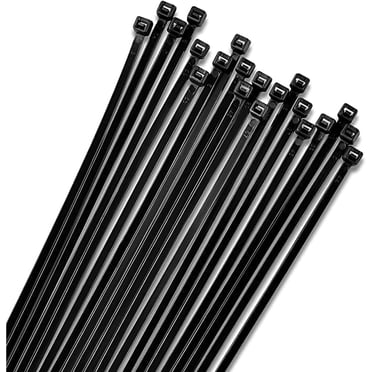Bolt Dropper Attaches-Câbles à Glissière Noires de 15 Po (Lot de 100), 120 Lb