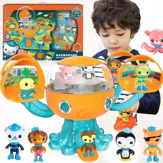Octonauts Figurines de Coffret Château Pieuvre Aventure Barnacles Peso Kwazii Action-SHUNJING