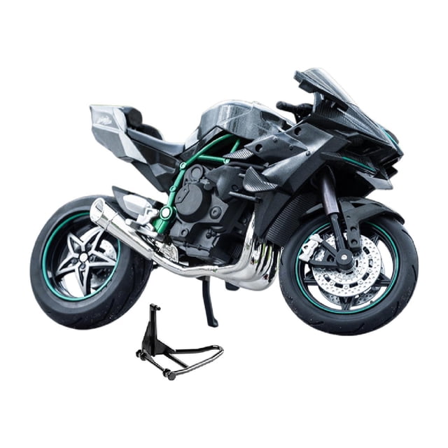 TISHITA 1:10 Scale Motorcycle Model Motorbike Toy,Sturdy,Ornament,Collectible Simulation Gray