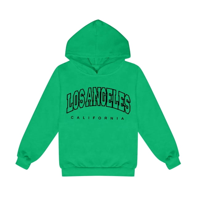 MEZZALL Letter Printed Casual Hoodie For Children Sweatshirt Long Sleeve Pullover Tops Versatile, 140