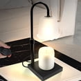 thumbnail image 4 of Small Table Lamp for Bedroom with Dimmable Night Light Function and Retractable Melting Wax Design Gold Wood Finish 8.66 in H, 4 of 6
