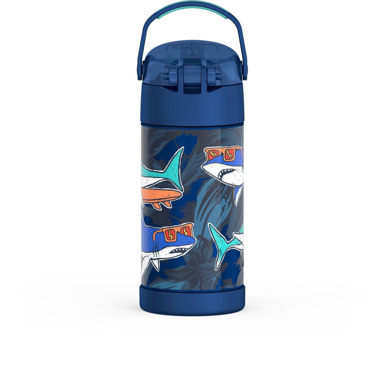 Thermos Kids Vacuum Insulated Funtainer Water Bottle with Flip Up Straw, 355ml