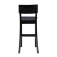 thumbnail image 4 of Linon Torino Contemporary 31" Bar Stool Padded Faux Leather Seat in Black Wood, 4 of 10