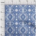 thumbnail image 2 of oneOone Rayon Medium Blue Fabric Ikat Craft Projects Decor Fabric Printed By The Yard 56 Inch Wide, 2 of 4