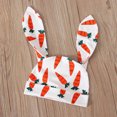 thumbnail image 4 of EGNMCR Rompers for Kids Easter Baby Girls Long-sleeved Carrot Print Romper Jumpsuit+ear Cap Two-piece Set Kid Rompers, 4 of 9