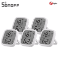 thumbnail image 1 of SONOFF Zigbee Smart Indoor Temperature Humidity Sensor, SNZB-02D Zigbee wireless Hygrometer Thermometer Works with Alexa Google Home 5-Pack, 1 of 13