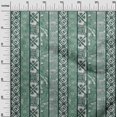 thumbnail image 3 of oneOone Rayon Teal Green Fabric Block Print Craft Projects Decor Fabric Printed By The Yard 56 Inch Wide, 3 of 4
