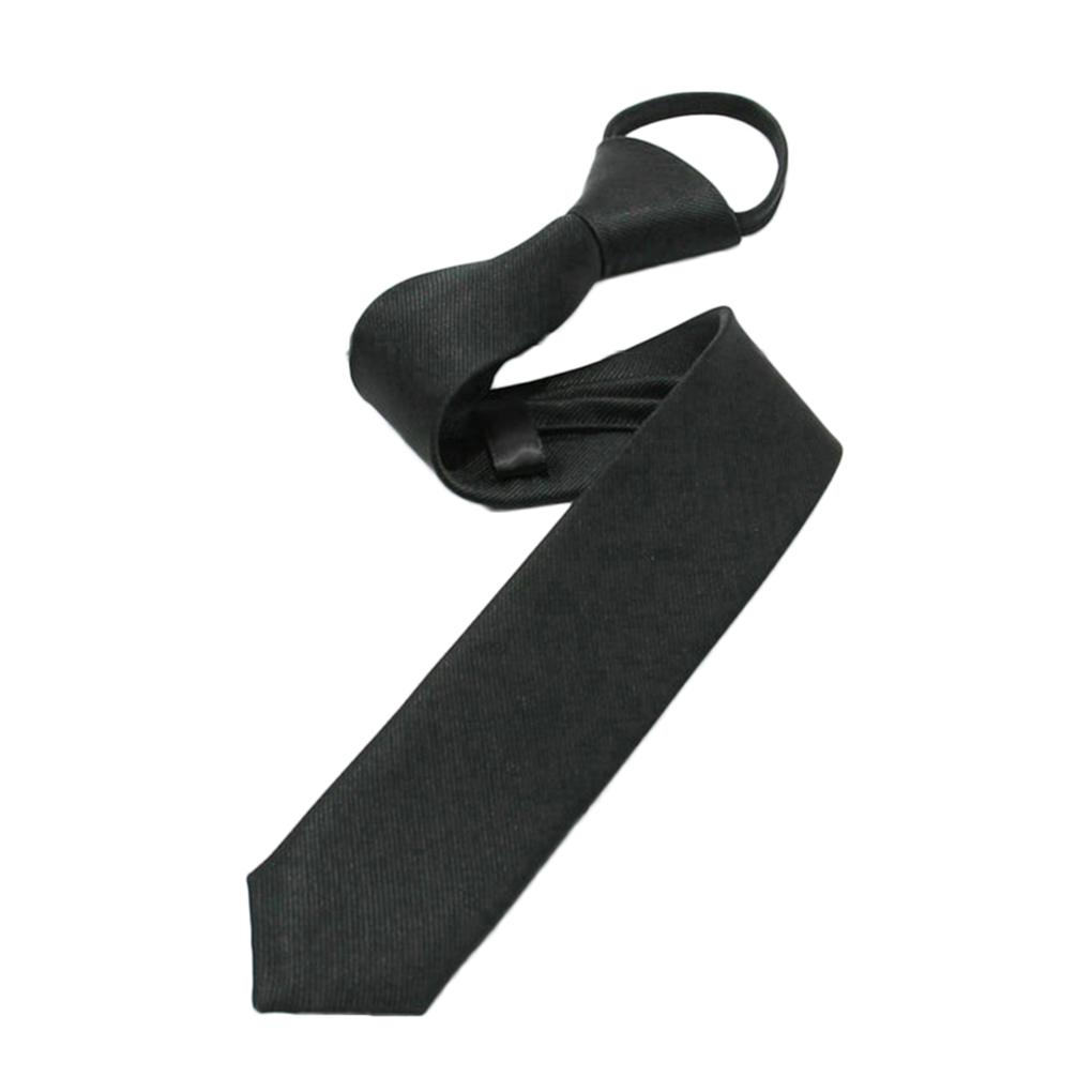 Cravate Étroite Rétro pour Hommes et Garçons Cravate Fine Cravate Pratique pour Mariage Fête Boîte de Nuit Mariée Robe Noire