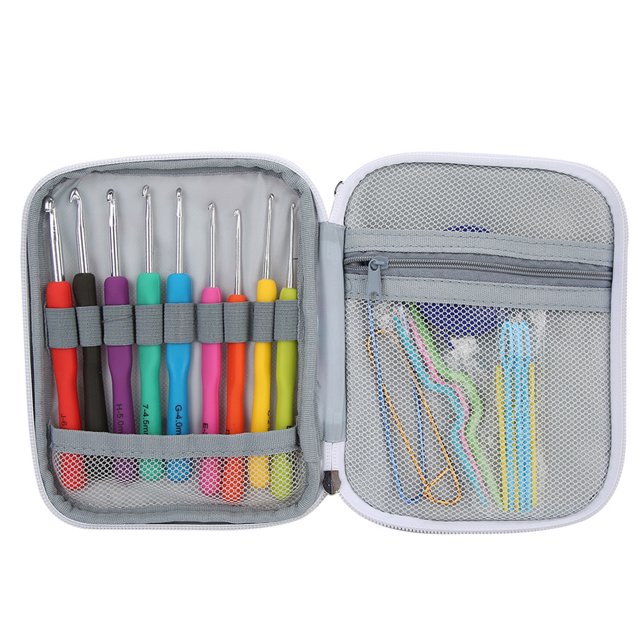 Crochet Hooks,72Pcs Crochet Hooks Knitting Knitting Needles Case Knitting Needles Set Seamless Integration