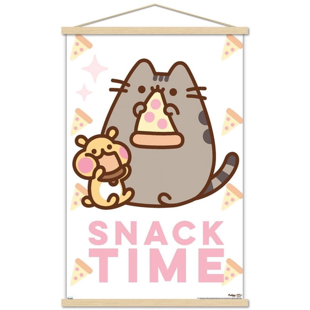 Pusheen - Snack Time Wall Poster, 14.725" x 22.375" Framed
