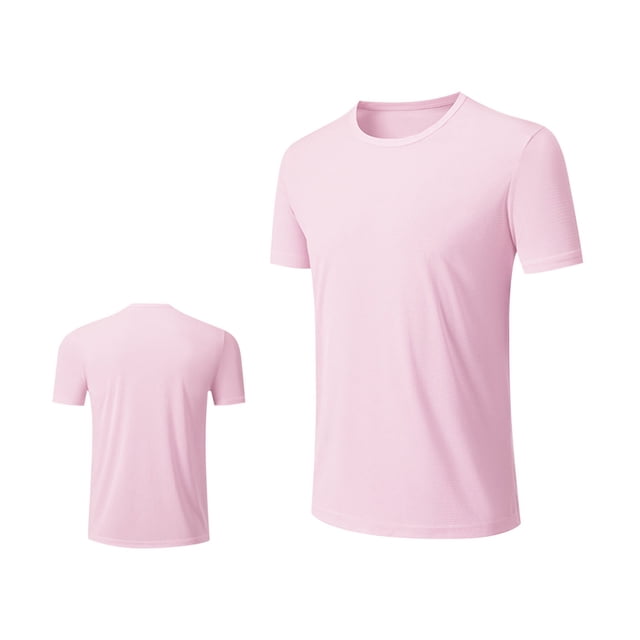 cfhntfmh T-Shirts Athlétiques pour Hommes Extensibles à Col Rond T-Shirt de Course et d'Entraînement Confortable Léger à Manches Courtes Hauts de Gym