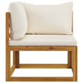 thumbnail image 3 of vidaXL 5 Piece Garden Lounge Set with Cushions Solid Acacia Wood, 3 of 5