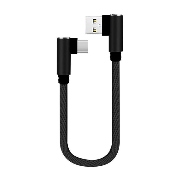 Câble de Charge USB Type C à Angle Droit à 90 Degrés pour Synchronisation Rapide des Données, Câble de Charge AUS X7D3