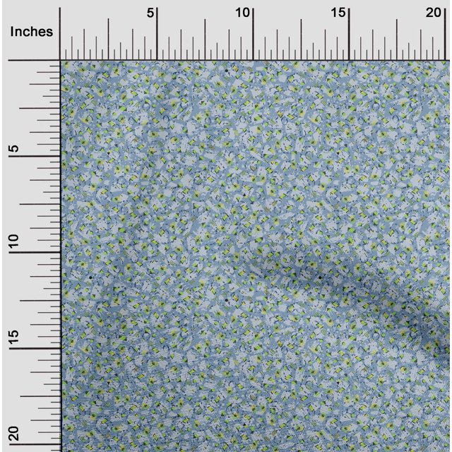 oneOone Viscose Chiffon Light Grayish Blue Fabric Geometric Craft Projects Decor Fabric Printed By The Yard 42 Inch Wide