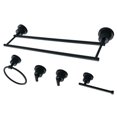 thumbnail image 1 of Kingston Brass BAH821318478MB Concord 5 Piece Bathroom Accessory Set - Matte Black, 1 of 1