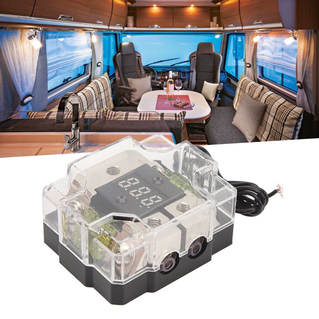Boîte de Bloc de Distribution Stéréo, Support de Fusible Audio de Voiture 4GA en 4GA pour RV pour Yacht