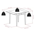 thumbnail image 3 of Winsome Hamilton Double Drop Leaf Dining Table, Walnut - 94141, 3 of 5