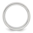 thumbnail image 2 of Bague Alliance en Argent Sterling 925 Bord 5 mm Taille 10 Classique Biseautée, 2 of 11