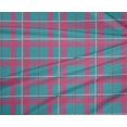 thumbnail image 4 of oneOone Polyester Lycra Teal Blue Fabric Madras Check Sewing Material Print Fabric By The Yard 56 Inch Wide, 4 of 4