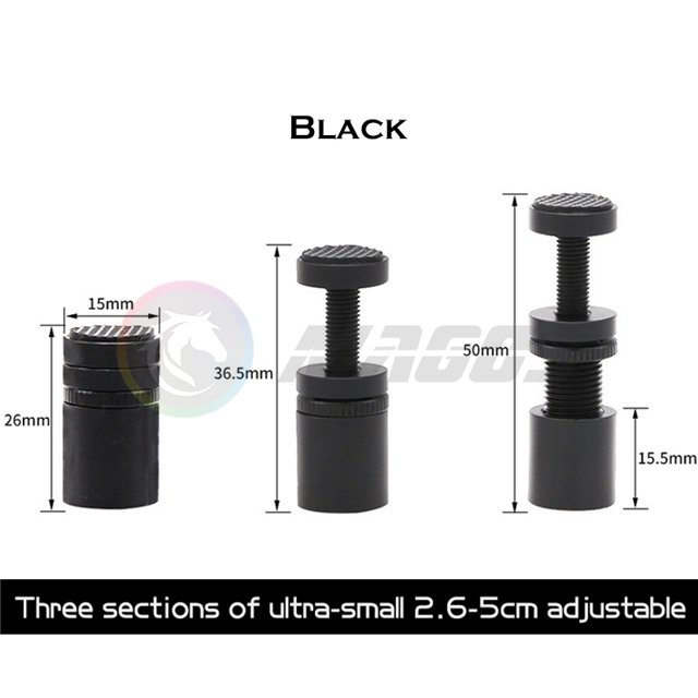 ITX Small Case GPU Holder Anti-bending Bracket Jack Support Frame All-aluminum Metal Magnetic Bottom 5mm Black