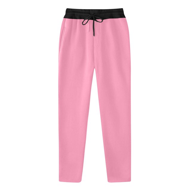 RKSTN Mens Pants Fashion Drawstring Elastic Waist Solid Color Casual Sweat Length Pants Soft Comfortable Workout Pants