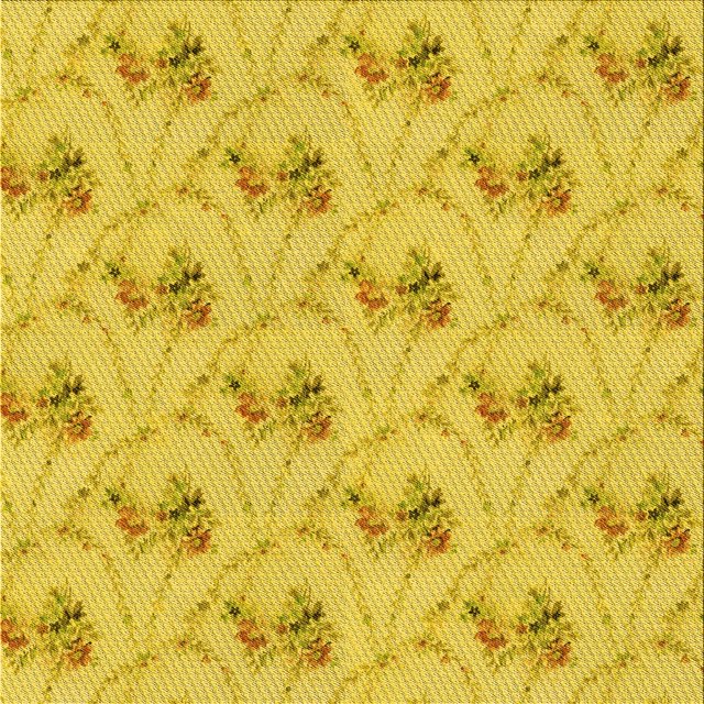 Ahgly Tapis d'Intérieur Lavable en Machine Carré Transitionnel Jaune Doré, 6 Pieds Carré