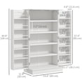thumbnail image 3 of HOMCOM Armoire de Rangement pour Garde-Manger de Cuisine avec Étagères à 5 Niveaux Blanc, 3 of 10
