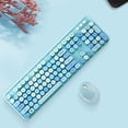 thumbnail image 4 of Mofii Sweet Keyboard Combo Mixed Color 2.4G Wireless Keyboard Set Circular Suspension Key for PC Laptop Blue, 4 of 7