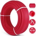 thumbnail image 1 of VEVOR Oxygen O2 Barrier PEX Tubing - 1/2 Inch X 300 Feet Pex Tube Coil - EVOH PEX-B Pipe for Residential Commercial Radiant Floor Heating Pex Pipe (1/2" O2-Barrier, 300Ft/Red), 1 of 9