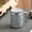 Grey, variant on Stainless Steel Mug Portable Coffee Cup Household Red Breakfast Cup with Spoon Lid Office Water Cup
