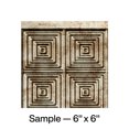 thumbnail image 1 of Fasade Miniquattro Bermuda Bronze Vinyl Backsplash Panel Sample 6x6 Inch, 1 of 5
