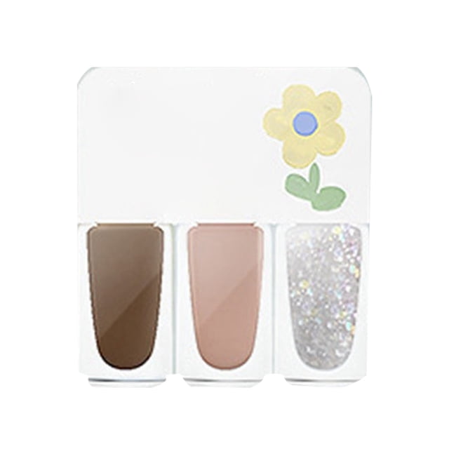 Riforla Three Color Nail Polish No Baking Quick Drying Set Durable Tearable Water Based Manicure 1ml Nail Polish