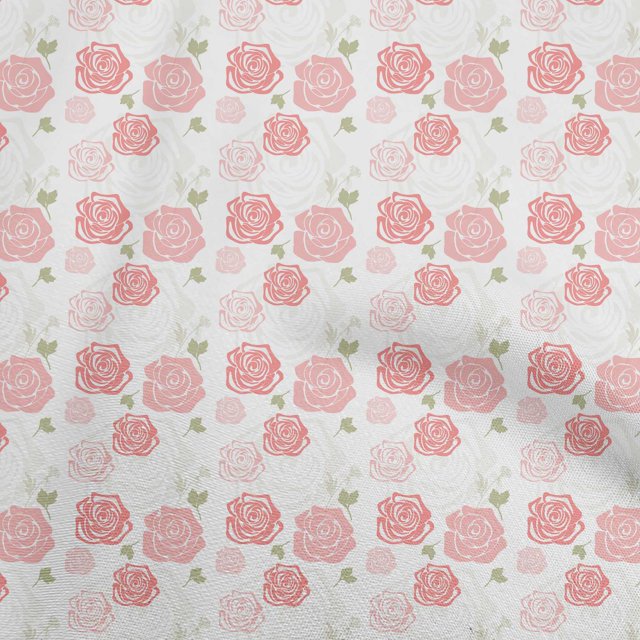 oneOone Velvet Light Pink Fabric Floral Craft Projects Decor Fabric Printed By The Yard 58 Inch Wide