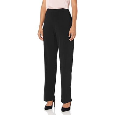 RUINUO Pantalon Droit à devant Plat pour Femme Petite