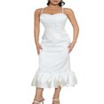 thumbnail image 1 of EIMELI Robe Maxi à Bretelles Spaghetti pour Femme Sans Manches Dos Nu Décolleté Plongeant Ourlet à Volants Longue Robe Sortie Robes Camisole, 1 of 6