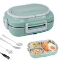 thumbnail image 1 of Wzzjkit Three Compartments Leakage Proof Heating Electrical Lunch Box Plug in Heat Preservation Two in One Lunch Box, 1 of 6