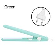 Herwey Mini Hair Straightener, Hair Healting Plate,4Colors 2 in 1 Mini Hair Straightener Ceramic Tourmaline Plate Beauty Flat Iron Heating Curler