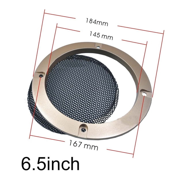 Bgsha Gold 23456.5810Inch Speaker Net Cover Car Home Mesh Enclosure Frame Wire Grilles
