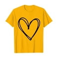 thumbnail image 1 of Plebaso T-Shirts pour Femmes à Imprimé Cœur, Col Rond, Coupe Ample, T-Shirts Décontractés à Manches Courtes, T-Shirts Graphiques pour Femmes, 1 of 4