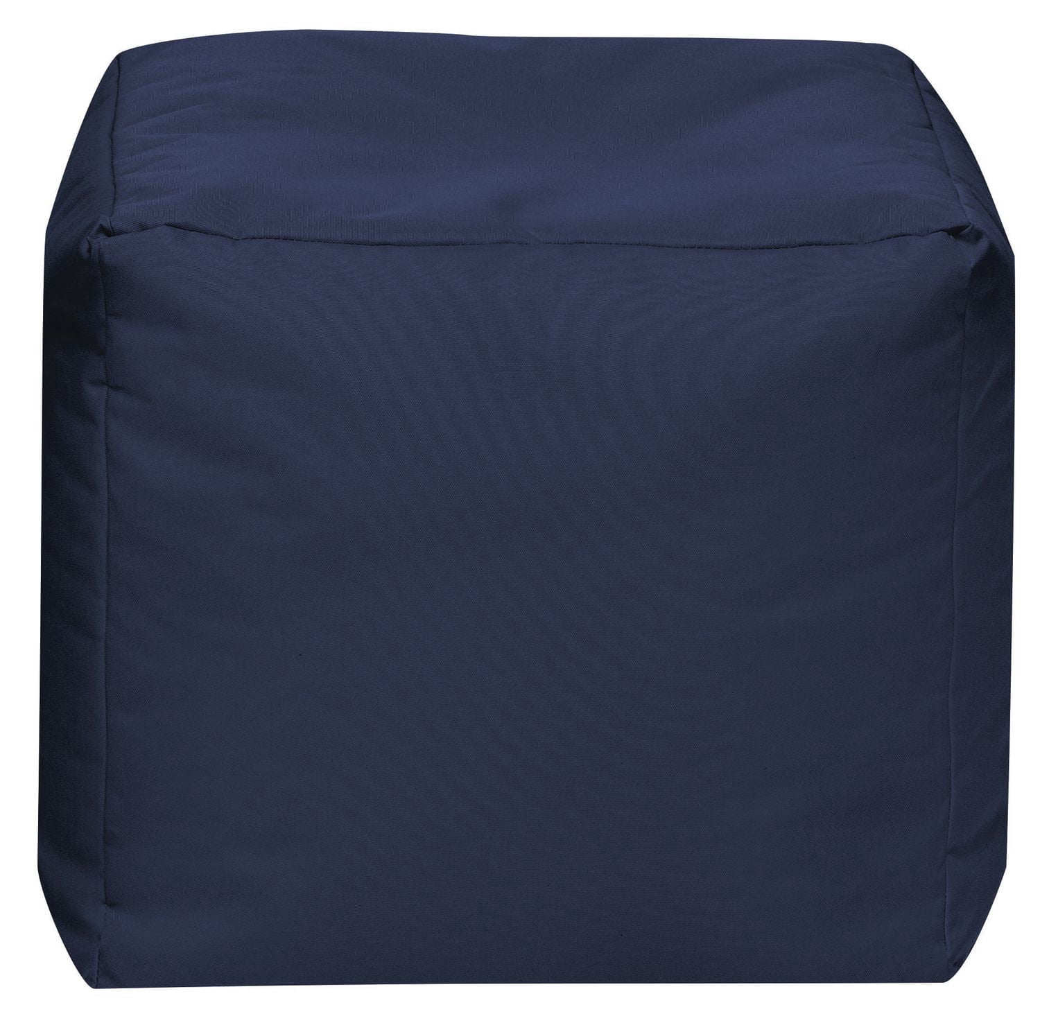Gouchee Home Cube Brava Bleu foncé – Pouf cube hydrofuge rempli de billes de polystyrène, léger et portable, pour salon ou dortoir