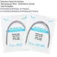 thumbnail image 2 of 10 Pcs Fil de Voûte Plantaire Orthodontique en Acier Inoxydable Rectangulaire Orthoforme Ovale, 2 of 11