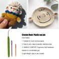 thumbnail image 1 of Kit de Crochet en Plastique Portable à Main Ergonomique Professionnel en Plastique Portable à Main Pratique Réutilisable Poignée en Bois Aiguilles pour Couture et Crochet 6 Ensembles, 1 of 5