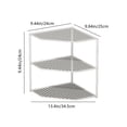 thumbnail image 3 of XYAIYT Corner Kitchen Shelf Organizer Space Saving Metal Pot and Pantry Storage Rack Easy Install Undersink Cabinet Countertop Foldable for Cookware Utensils Washroom Use, 3 of 8