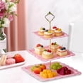 thumbnail image 1 of shyuyusa Square Three Layer Fruit Plate, Multi Layer Food Display Tray, Household Living Room Tea Table Snack Storage Holder, 1 of 6