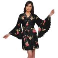 thumbnail image 1 of Moomaya Peignoir en Coton pour Femmes Robe de Chambre Imprimée Courte Peignoir de Douche Nuptiale, 1 of 6
