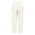 thumbnail image 4 of Chbgutlmr Pantalon pour Femmes Taille Élastique Froncé Ample Léger Décontracté Pantalon de Travail Couleur Unie Automne, 4 of 6