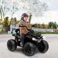 thumbnail image 3 of Costway VTT Électrique 12 V pour Enfants, 4 Roues, 2 Vitesses, avec Mp3 et Phares, Noir, 3 of 9