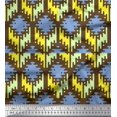 thumbnail image 1 of Soimoi Blue Rayon Fabric Aztec Geometric Print Fabric by Yard 42 Inch Wide, 1 of 3