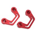 thumbnail image 4 of Hood Light Mounts, Anodized Windshield Light Bracket Aluminium Alloy Insulated Scratch Proof Thermal Resistant Pair With Sliding Rail For Car Red, 4 of 8