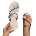 thumbnail image 4 of LSLJS Sandales d'Été pour Femmes à entre-Doigt, Ballerines à Strass, Sandales de Plage Décontractées, Pantoufles pour Femmes, 4 of 9